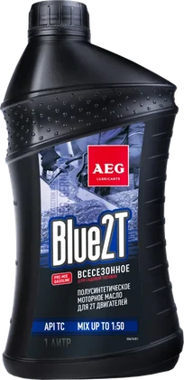 AEG Blue2T Semi Synthetic 2T Motor Oil, 1 л — оригинальное фото